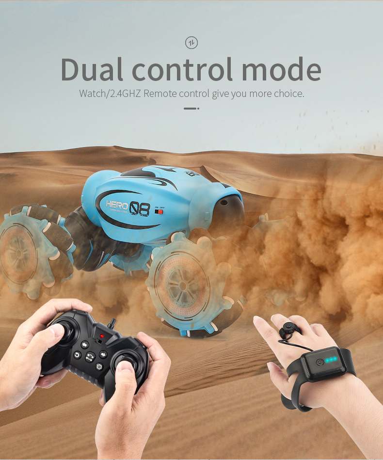 Holiday Sale! $49.99! Free Shipping!-Twisting Hand Remote Controlled Stunt Car