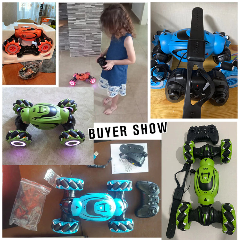 Holiday Sale! $49.99! Free Shipping!-Twisting Hand Remote Controlled Stunt Car